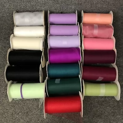 Vintage Mixed Lot Of 19 Spools Ribbon Tulle Organza Specialty Wreath Bow Craft • $26.99