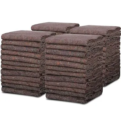 Moving Blankets 54  X 72  Pro Economy 48 Pack Grey Shipping Furniture Pads • $107.58