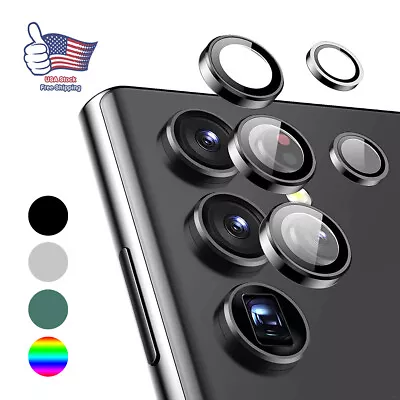 $6.21 • Buy For Samsung Galaxy S22 Ultra Camera Lens Protector Metal Glass Ring Cover USA