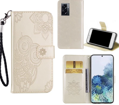 $6.95 • Buy Oppo A57 5g Embossed PU Leather Wallet Case Owl
