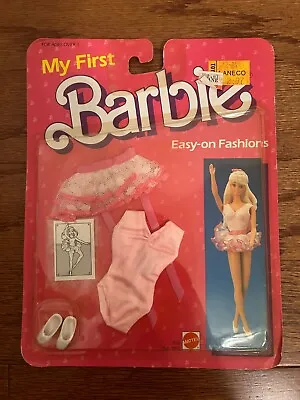 1985 Vintage {Mattel}  MY FIRST BARBIE  {EASY-ON FASHIONS}  BALLERINA  Set NEW! • $20