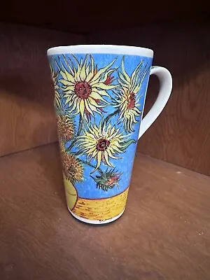 Chaluer Masters Vincent Van Gogh Sunflowers 6 In. Tall Travel Mug Impressionist • $18