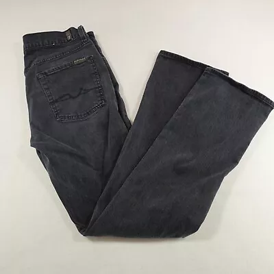 Seven For All Mankind Jeans Mens 32 Actual 31x31 Black Faded Standard Button Fly • $29.99