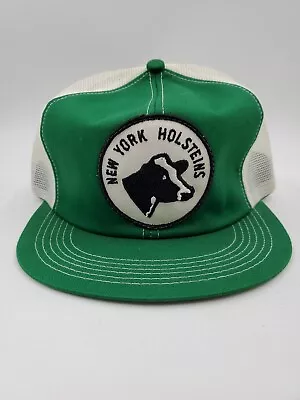 Vintage K-Products New York Holsteins Snapback Trucker Hat Foam Removed • $49.99