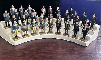 36 Vintage Marx Toys Plastic United States Presidents Figurines Lot Set + • $92