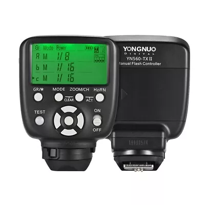 YONGNUO YN560TX-N II 2.4G Wireless Flash Trigger Controller For Nikon Camera • £47.99