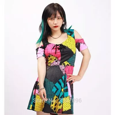 $23.99 • Buy Sally Cosplay Costume Nightmare Before Christmas Women Halloween Dress 