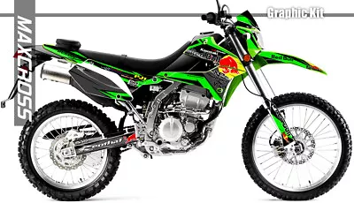 KAWASAKI KLX250 KLX300 S/D-Tracker 2008-2024  MAXCROSS GRAPHICS KIT DECAL NHRO1 • $155.55