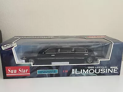 1999 Lincoln Town Car Limo Sun Star 1:18 Diecast Model • $54.99