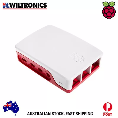 Official Raspberry Pi 4 Case Raspberry/White • $12.95