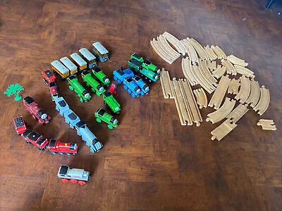 £11.76 • Buy Wooden Thomas The Tank Engine Brio Train Track Bundle Spencer Stanley Percy Toys