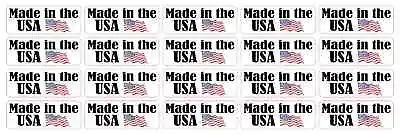 [20X] 2in X 0.75in Made In The USA Stickers Vinyl Business Product Labels Decals • $7.99