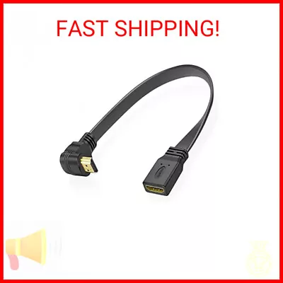 URWOOW HDMI Extension Cable High Speed 90-Degree Angle HDMI Male To Female Exten • $8.51