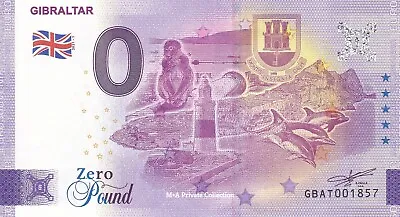 £3.37 • Buy 0 Euro Note UK - GIBRALTAR Overseas Territories Zero Pound GBAT-2021-1