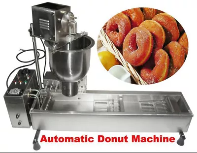 New Automatic Stainless Steel Mini Donut Maker Donut Making Machine 3 Sizes CE O • $1083.99