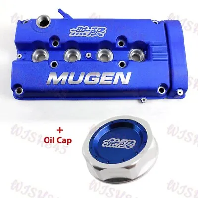 Blue MUGEN Style Engine Valve Cover W/ Oil Cap For 1999 - 2000 Honda CIVIC SI • $119.99