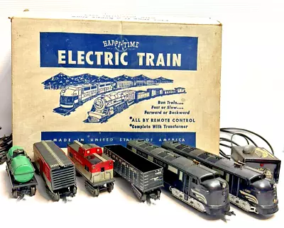 Rare 1953 New York Central Marx Happi Time Electric Train Set Sears 09624 WORKS • $200