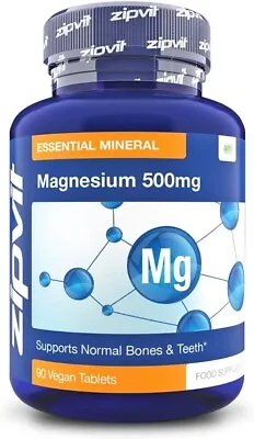 Magnesium 500Mg Tablet 90 Vegan Tablets High Strenth Muscle Bonne Teeth Supports • £10.84