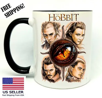 £15.57 • Buy The Hobbit, J. R. R,Birthday, Christmas Gift, Black Mug 11 Oz, Coffee/Tea