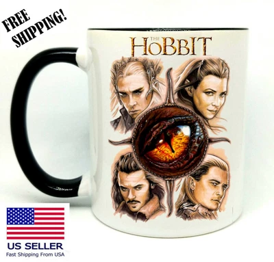 £15.57 • Buy The Hobbit, J. R. R,Birthday, Christmas Gift, Black Mug 11 Oz, Coffee/Tea