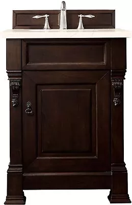 James Martin Vanities Brookfield 26  Single Vanity Burnished Mahogany W/ 3 CM • $1615