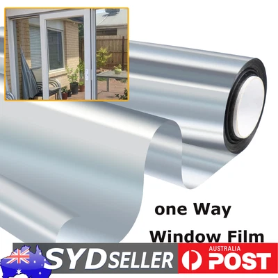 $32.53 • Buy Privacy Home Window Film One Way Mirror Tint Solar Control UV Heat Block Reject