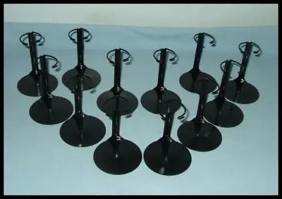 12 Black Kaiser #2075 WIDE WAIST Action Figure DISPLAY STANDS Fit 7 To 9 Inches • $40.99