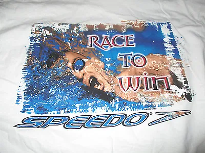 Speedo MICHAEL PHELPS  Race To Win  OLYMPIC SUMMER GAMES (LG) T-Shirt • $40