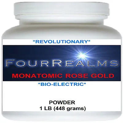 Monatomic Rose Gold Our Most POTENT Ormus Bio-Electric Powder  1 Lb (448 Grams) • $499.98