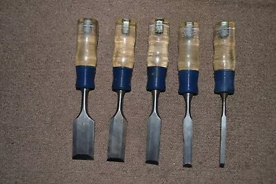 Vintage Sears Craftsman 5 Piece Wood Chisel Set Made In The U.S.A. • $19.99