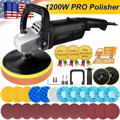 Electric Car Polisher Buffer Sander 1200W Rotary Polish Machine 5  7  Polishing • $65.39