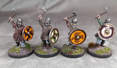 £39.99 • Buy VIKING BONDI WITH AXES #1, Pro Painted 28mm Miniatures, Saga, Dark Ages