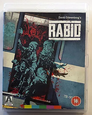 Rabid 1977 Arrow Import Blu-Ray DVD Region B/2 Chambers Cronenberg Horror • $35