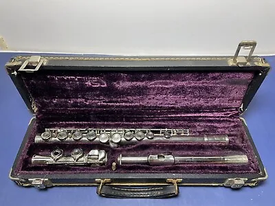 Yamaha YFL-22 Nickel Silver Flute Japan #804155 With Hard Case • $149.99