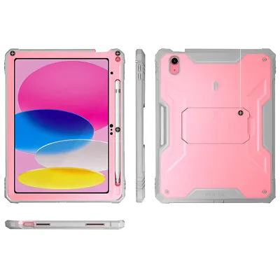 For IPad 10.9 (2022) Tablet Military Shockproof Case Anti Scratch Cover Pink • $20.98