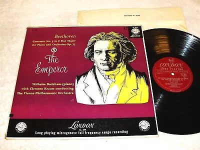 Wil Backhaus/Krauss/Vienna  Beethoven: The Emperor  1954 LP VG+ LL.879 2D/2D • $9.95