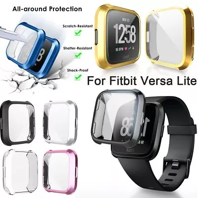 For Fitbit Versa 1/2/Lite Watch Full Cover Screen Protector TPU Case Bumper AU • $10.99