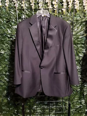 Chiari Mens Blazer One Button Black Wool Italy Sport Coat 42 (M) Jacket • $59