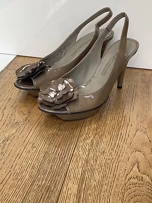 Kennel&Schmenger 79060 Brand New Taupe Platform Sling Back Women's Shoe UK6 • £38