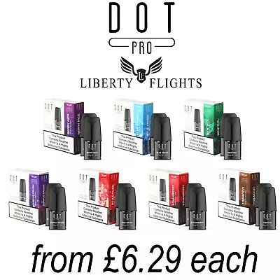 Liberty Flights Dot Pro Refill Pods All 8 Flavours | Berry Nice Menthol Tobacco • £6.99