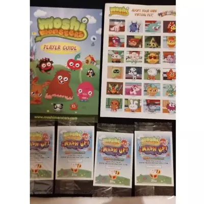 Moshi Monster Online Game Player Guide Stickers Code Cards • $5