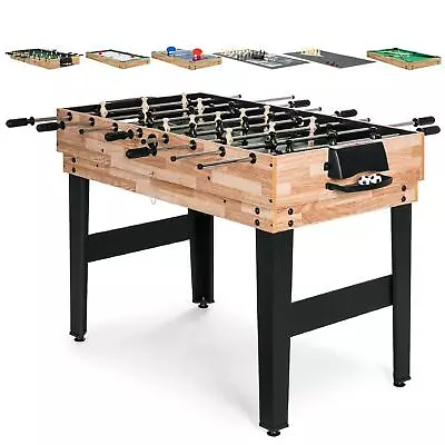 Game Table Set 10-in-1 Combination Pool Billiards Foosball Ping Pong Chess 2x4ft • $248.03