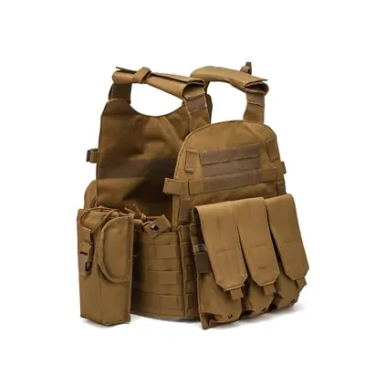 Men Tactical Vest Body Ammo  Paintball Combat Military Hunting Vest  Accessories • £116.08
