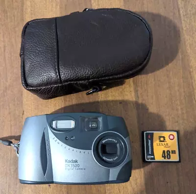 Kodak EasyShare DX3500 2.2MP Digital Camera & 48MB Lexar Card Untested As Is (T) • $14.99