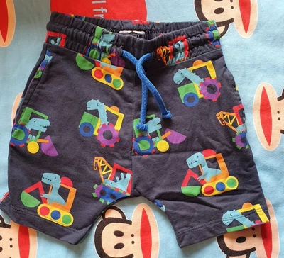 £3.50 • Buy Digger & Dinosaur Print Jersey Boys Shorts Age 18-24 Months From Next Worn Once