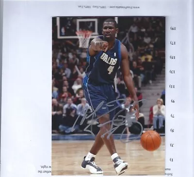 Michael Finley Nba Al Star Dallas Mavericks Signed 5 X 7 Photo • $12