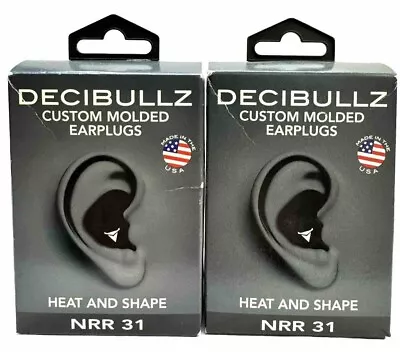 2 Decibullz Custom Molded Earplugs Scuffed Box • $29.97