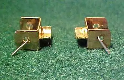 SULSER SADDLERY Large 1:12 Classic Model Scale JUMP CUPS 3/8 INCH - Brass Pair • $9.99