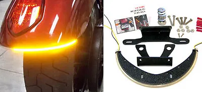 Victory Vegas LED Fender Turn Signal Kit W/ Tag Light And Bracket - Clear Lens • $161.49