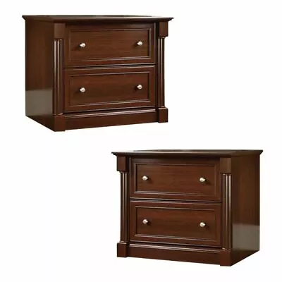 (Set Of 2) Lateral File Cabinet In Cherry • $690.99